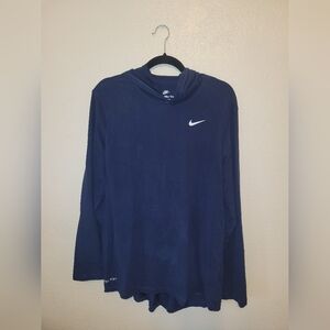 Nike Blue Long Sleeve Hoodie